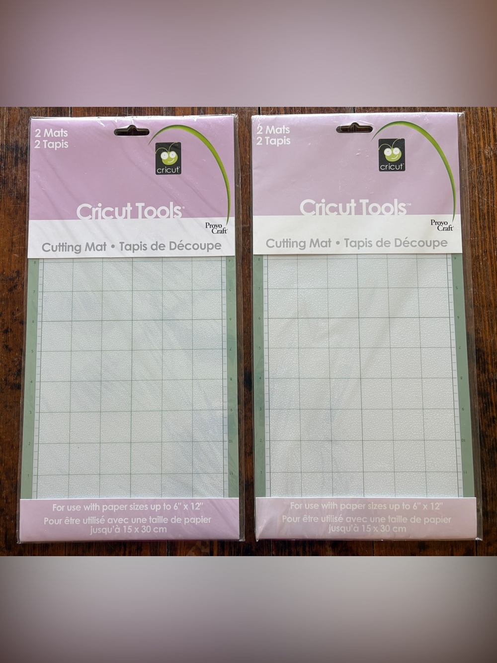 NIB Cricut 6-by-12-Inch Adhesive Cutting Mat 2 PKS = 4 MATS TOTAL